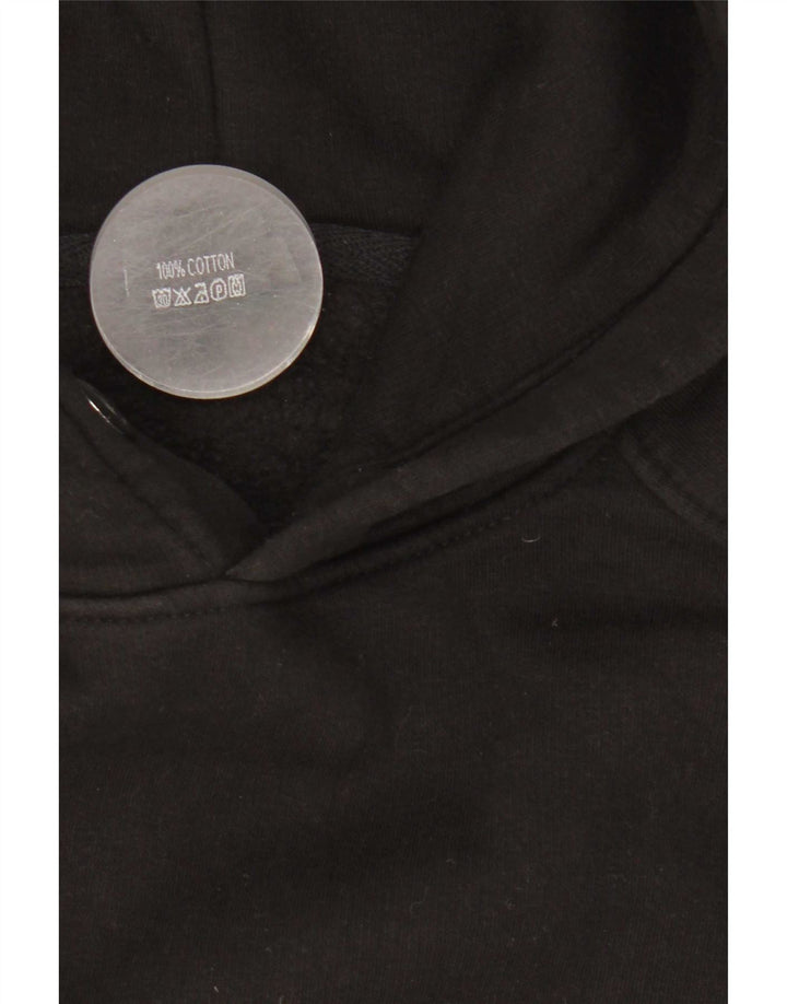 Essential Herren-Kapuzenpullover mit Grafik, mittelschwarz, Baumwolle