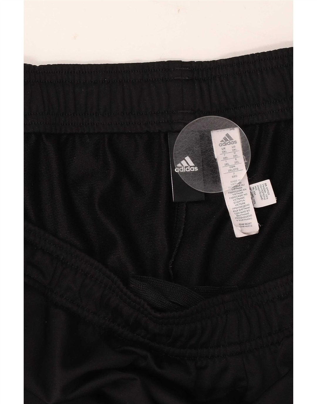 Adidas Herren Trainingshose 2XL Schwarz Polyester