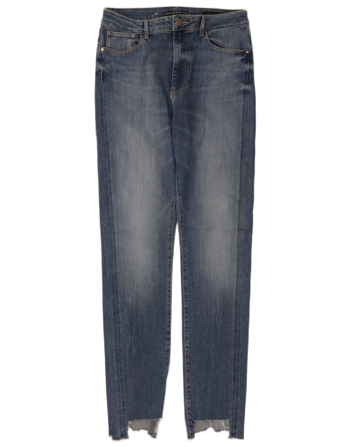 Guess Damen Skinny Jeans W29 L32 Blaue Viskose