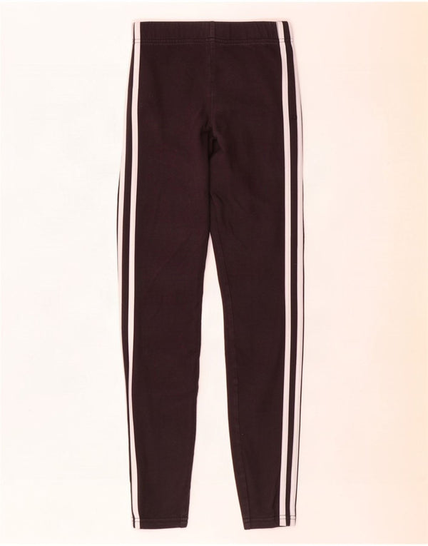 Adidas Mädchen-Leggings, 13–14 Jahre, schwarze Baumwolle