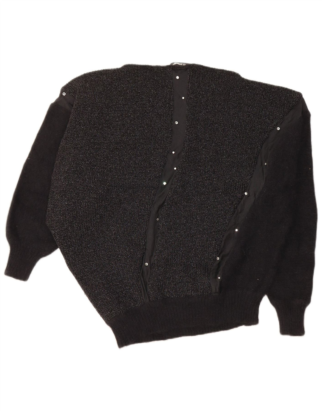 UMBERTO GINOCCHIETTI Damen Pullover mit U-Boot-Ausschnitt UK 18 XL Schwarz