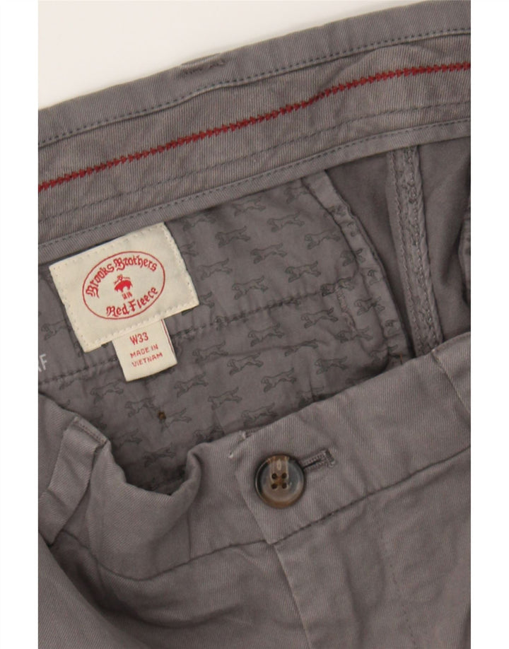 BROOKS BROTHERS Mens Chino Shorts W33 Medium  Grey Cotton Vintage Brooks Brothers and Second-Hand Brooks Brothers from Messina Hembry 