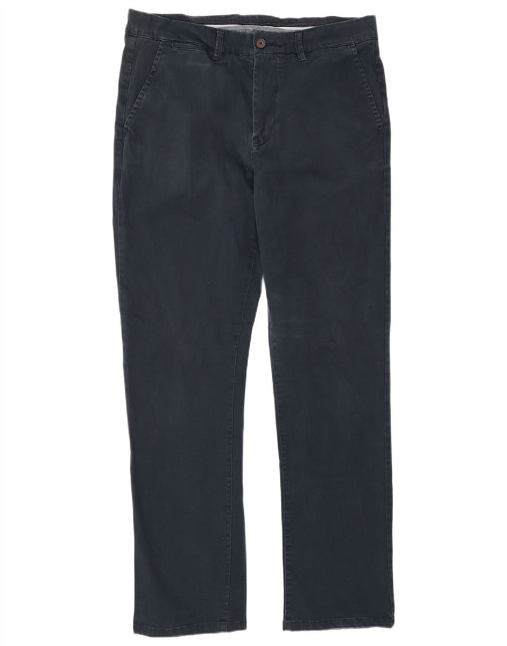 CREW CLOTHING Gerade Chino-Hose für Herren, W34, L32, Marineblau