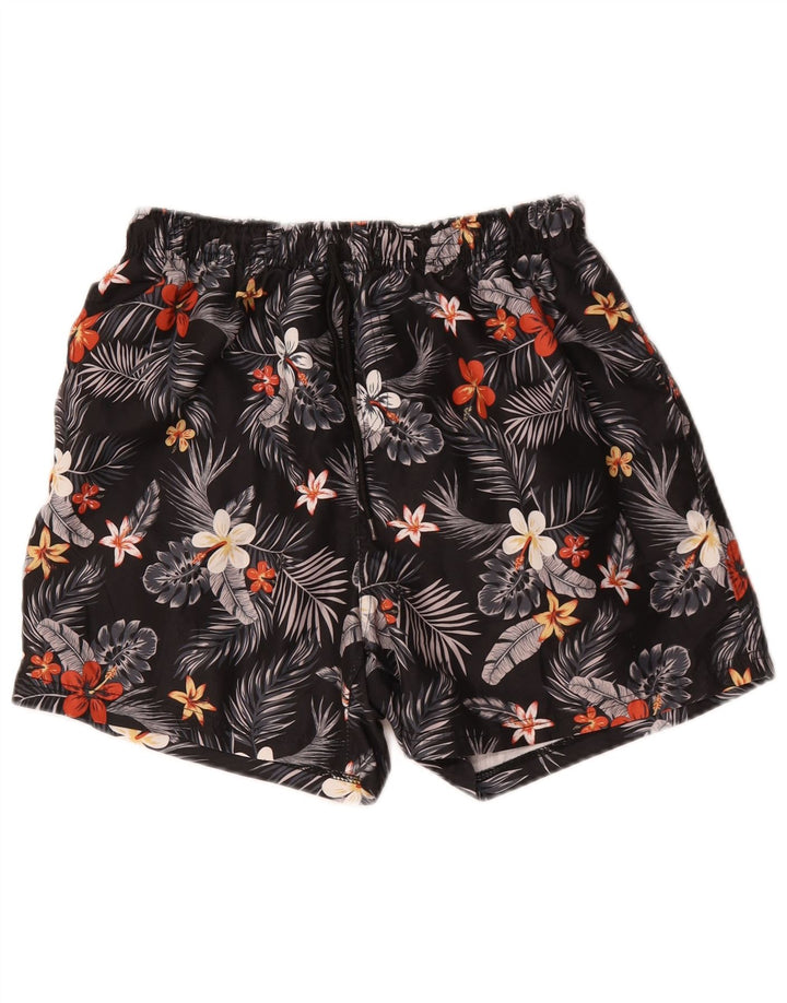 Mountain Warehouse Herren-Badeshorts, groß, aus Polyester mit schwarzem Blumenmuster