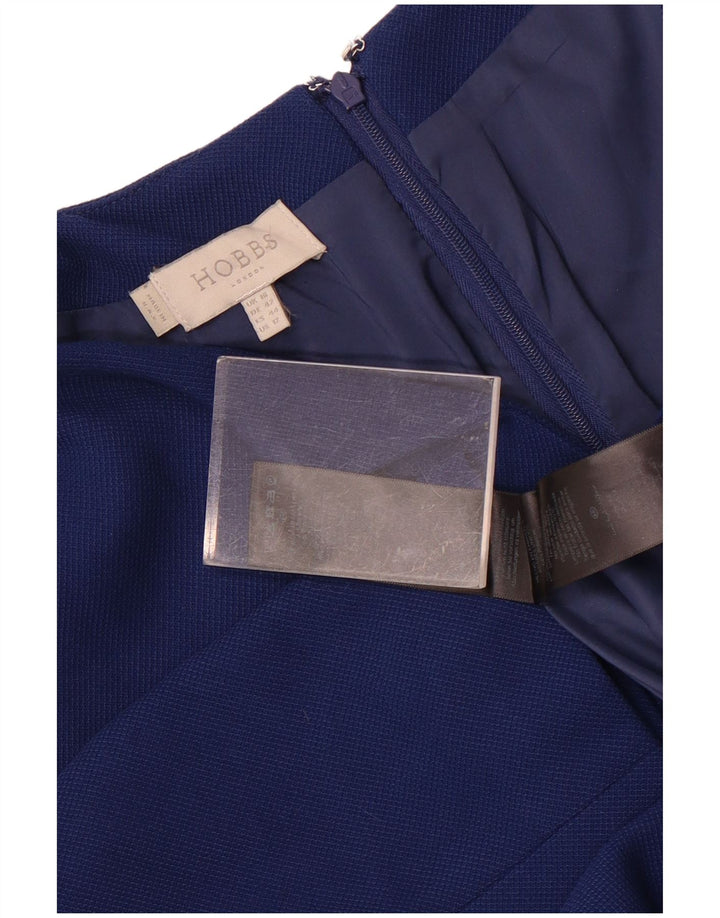 Hobbs Damen-Etuikleid mit 3/4-Ärmeln, UK-Größe 44, Größe L, Blau, Polyester