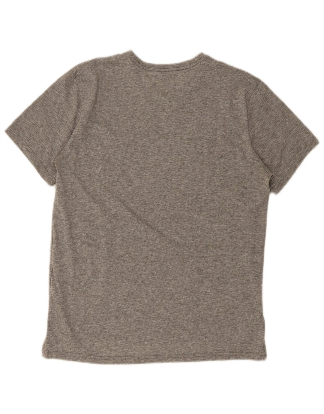 Nike Herren Dri Fit T-Shirt-Oberteil aus mittelgrau meliertem Polyester