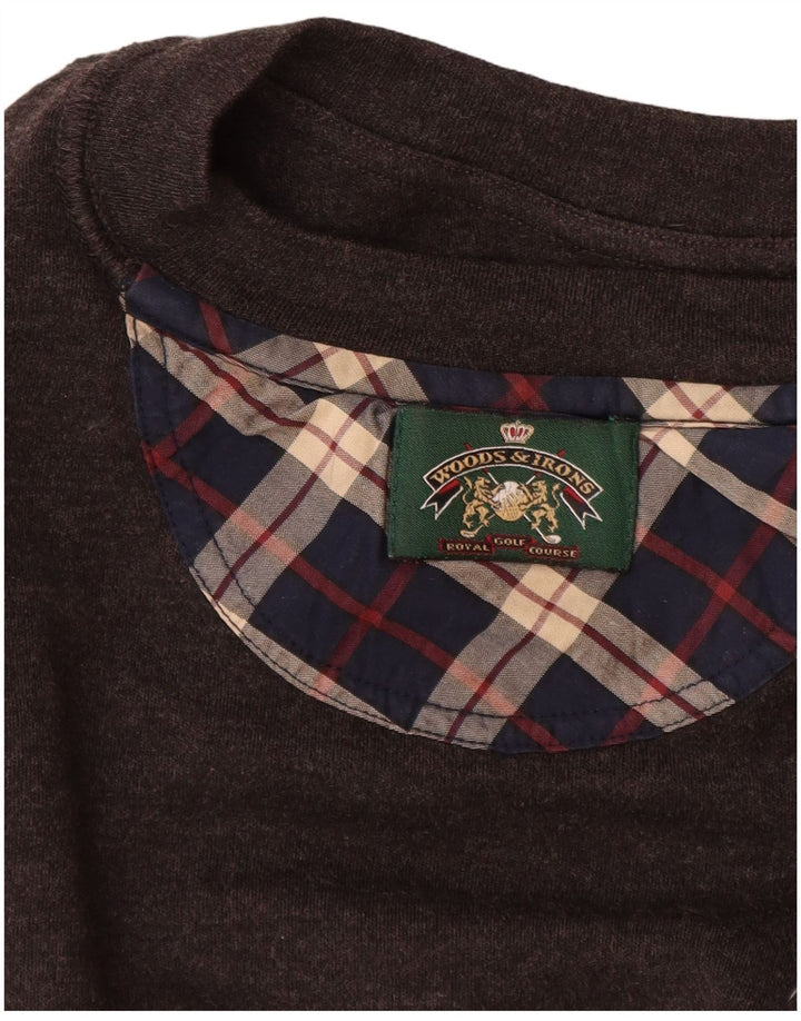 WOODS & IRONS Herren Sweatshirt Pullover XL Braun