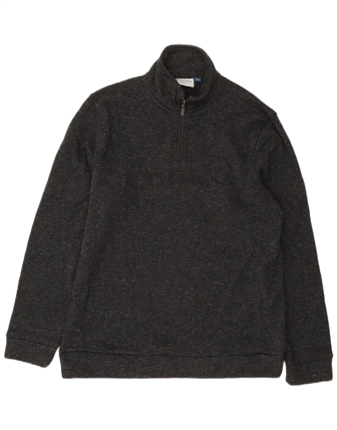 Mountain Warehouse Herren-Sweatshirt mit Reißverschluss am Hals, XL, Grau meliert