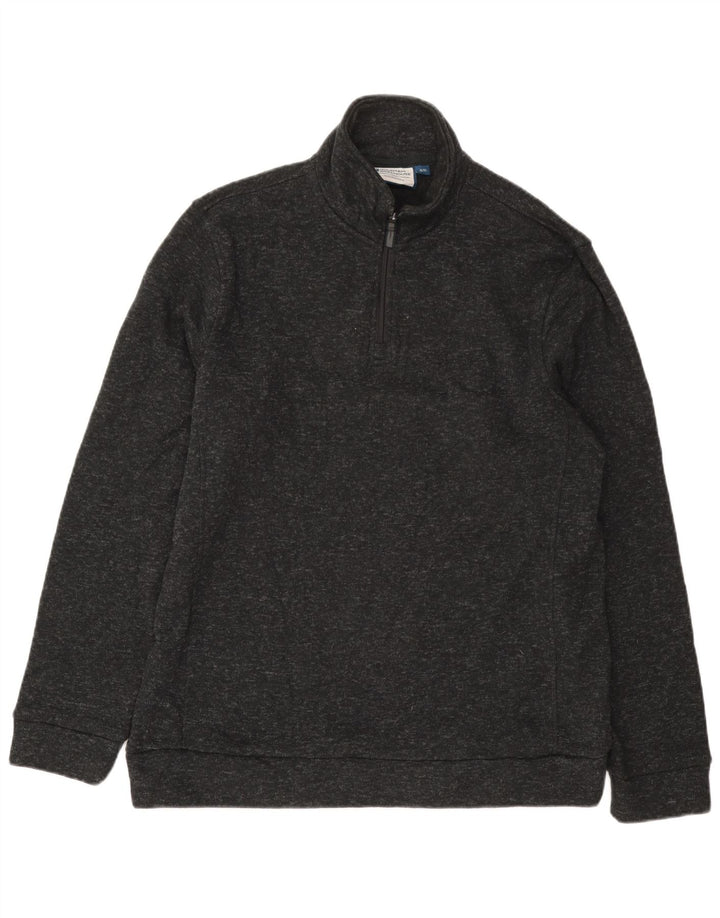 Mountain Warehouse Herren-Sweatshirt mit Reißverschluss am Hals, XL, Grau meliert