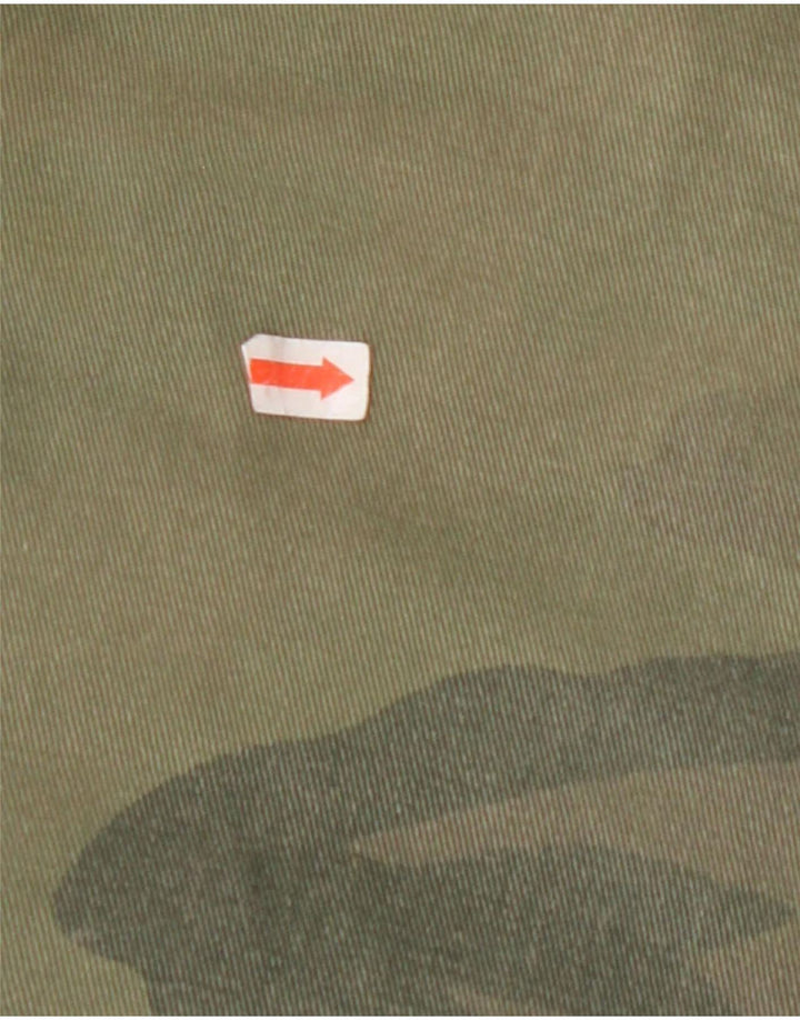 NAUTICA Herren Cargoshorts W33 mittelgrüne Camouflage-Baumwolle