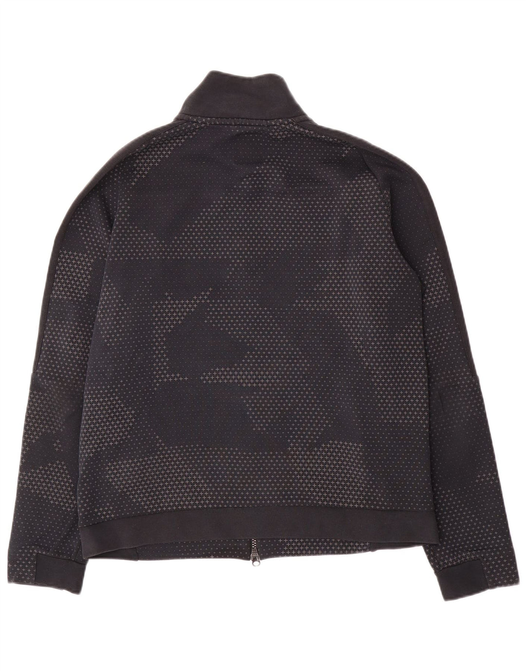 Nike Herren-Trainingsanzugoberteil aus Baumwolle in mittlerer Marineblau-Optik