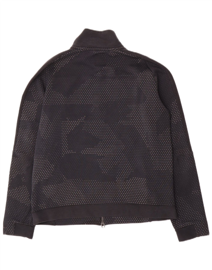 Nike Herren-Trainingsanzugoberteil aus Baumwolle in mittlerer Marineblau-Optik