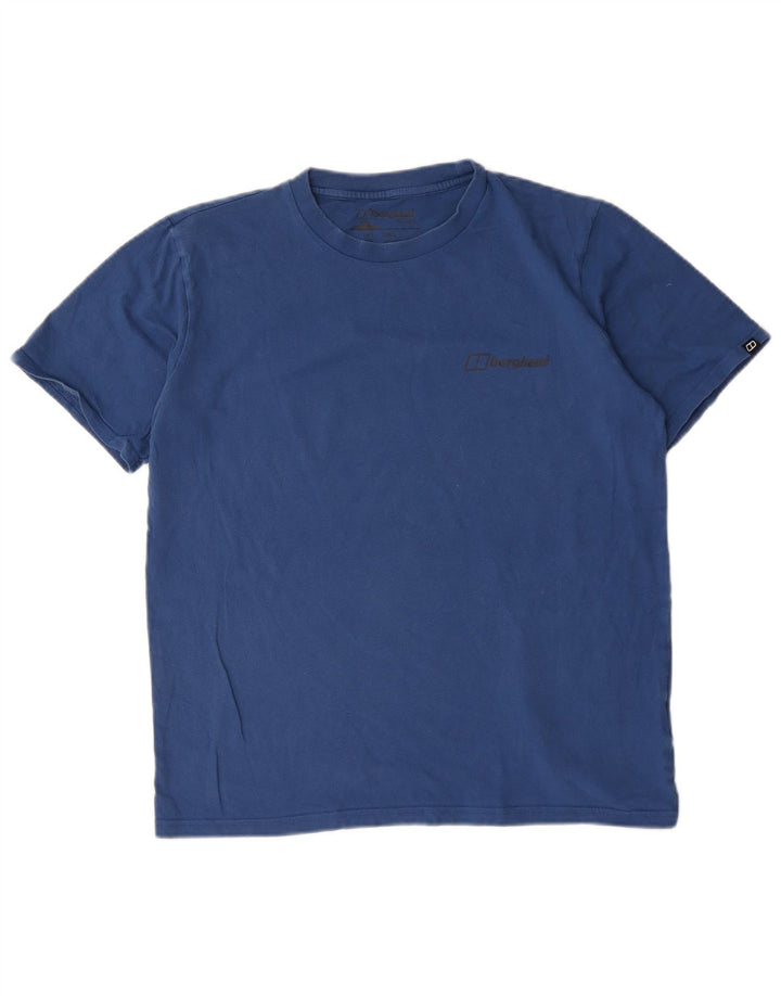 Berghaus Herren T-Shirt Top Large Blau Baumwolle