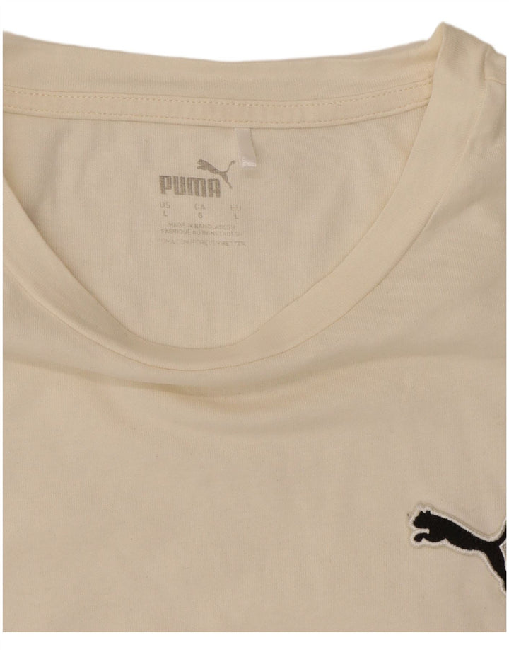 Puma Herren T-Shirt Top Large Weiß