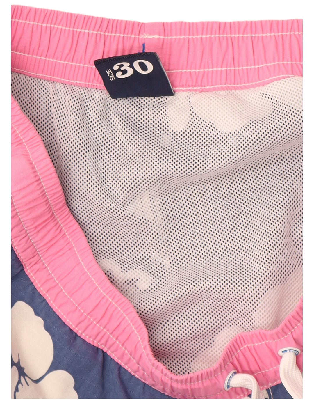 North Sails Damen-Badeshorts UK 14 Mittelblaues Blumenmuster aus Polyamid