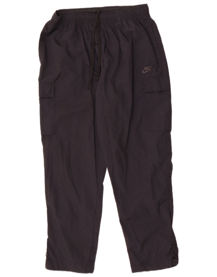 Nike Herren Cargo-Trainingshose XL, schwarz kariertes Nylon