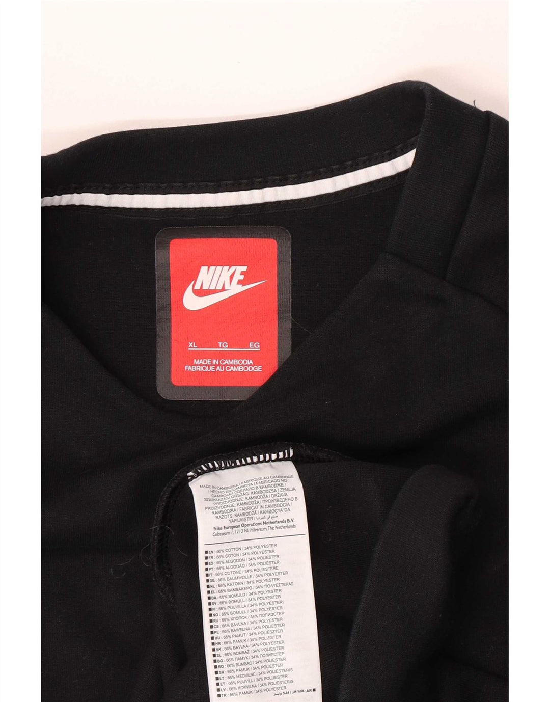 Nike Herren Sweatshirt Pullover XL Schwarz Baumwolle