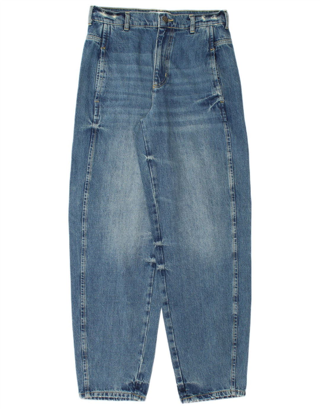 Zara Damen Tapered Jeans EU 36 XS W26 L31 Blau