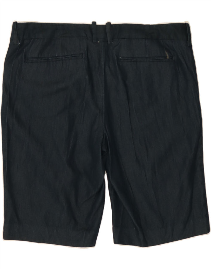 MOSSIMO Womens Stretch Bermuda Shorts US 14 XL W36  Blue Cotton Vintage Mossimo and Second-Hand Mossimo from Messina Hembry 