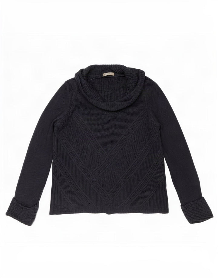 Oasis Rollkragenpullover für Damen, Gr. 14, Mittelmarineblau, Polyacryl