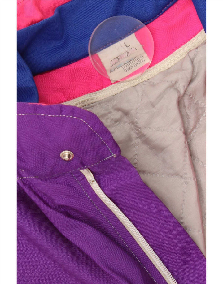 AXO Womens Racer Jacket UK 16 Large Mehrfarbiges Colourblock-Polyamid