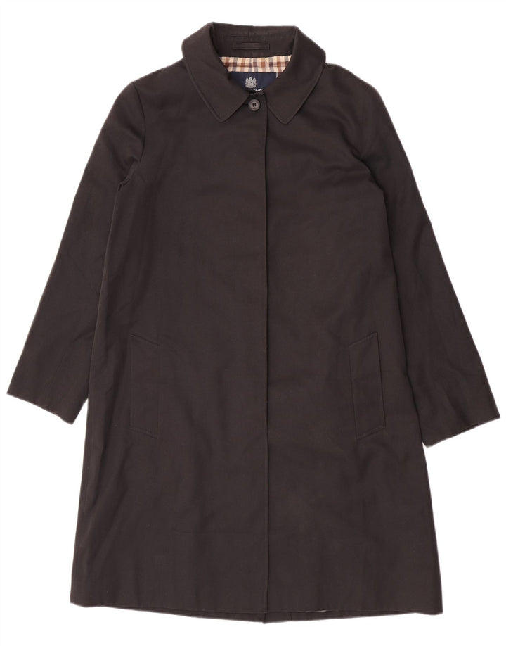 Aquascutum Damenmantel UK 14 Large Schwarz Polyester