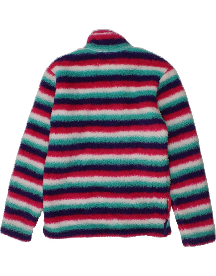 MOUNTAIN WAREHOUSE Girls Fleece Jumper 7-8 Years Multicoloured Striped Vintage Mountain Warehouse and Second-Hand Mountain Warehouse from Messina Hembry 