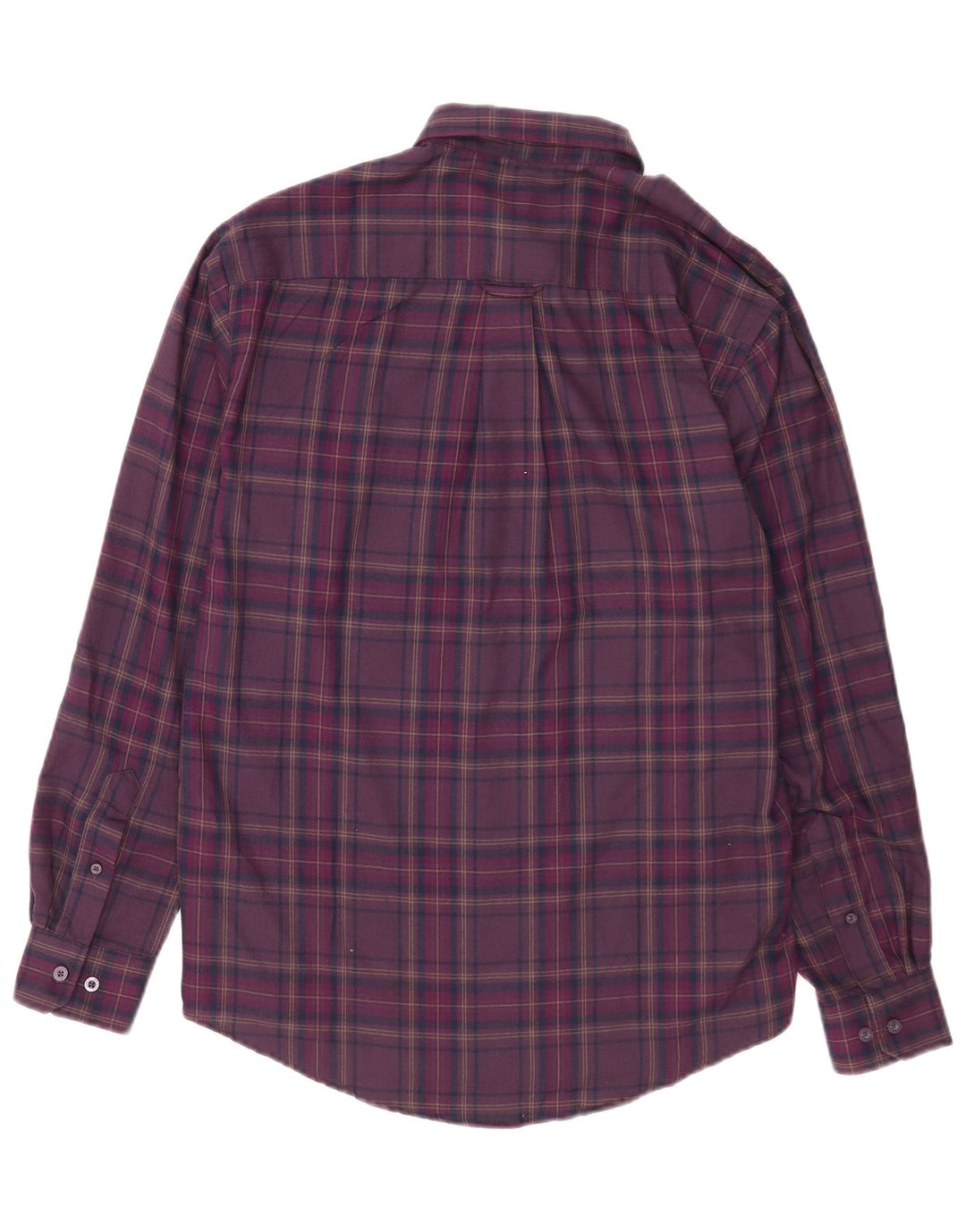 James Pringle Herren-Flanellhemd, Mittelviolett, kariert, Polyester