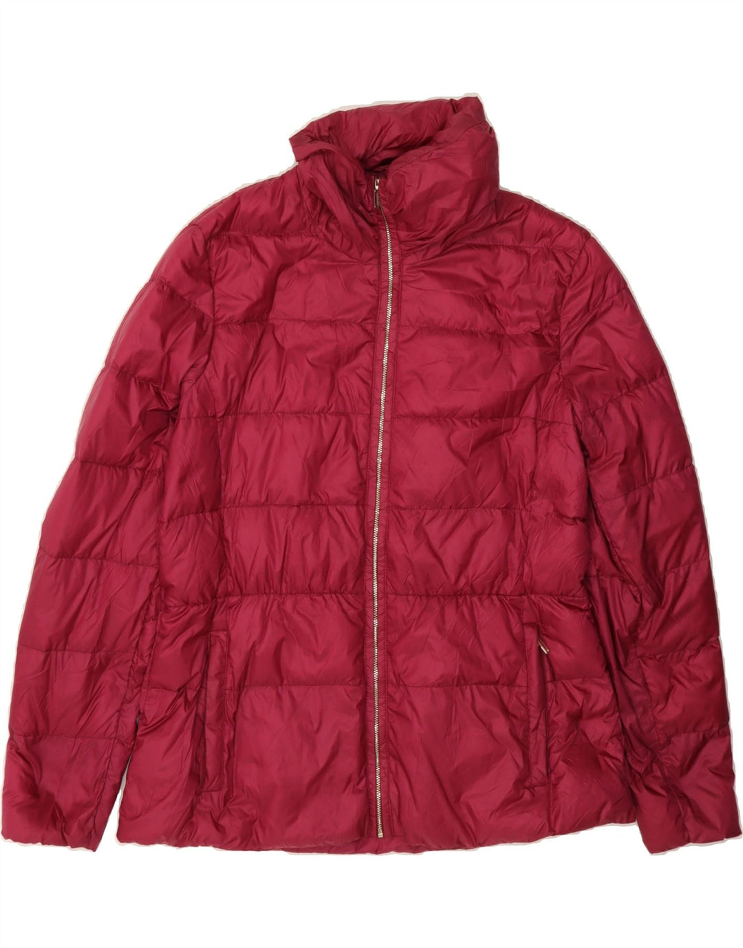MASSIMO DUTTI Womens Padded Jacket UK 18 XL Maroon Nylon Vintage Massimo Dutti and Second-Hand Massimo Dutti from Messina Hembry 
