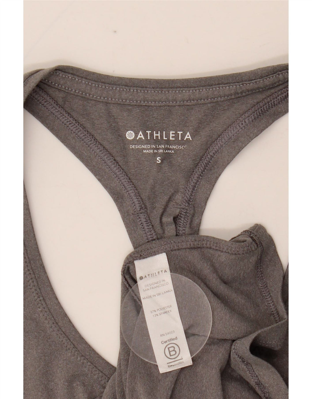 ATHLETA Damen Weste Top UK 8 Small Grau Polyester