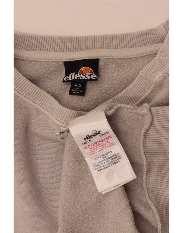 Fila Herren Sweatshirt Pullover Small Grau Baumwolle
