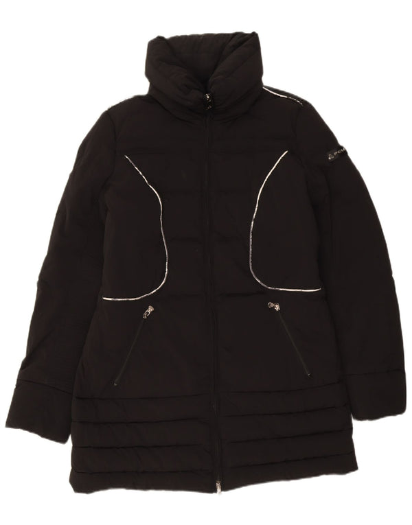 PEUTEREY Damen Wattierter Mantel IT 46 Large Schwarz Polyamid