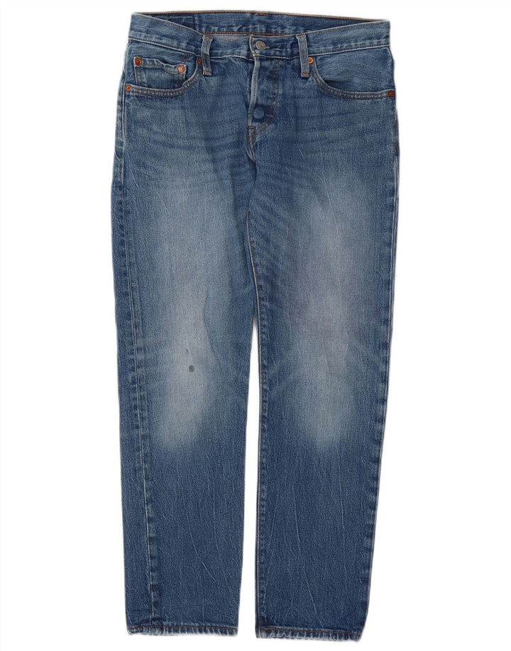 Levi's Damen 501 Straight Jeans W26 L28 Blaue Baumwolle