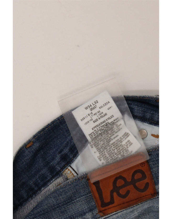 Lee Herren Bermuda Denim Shorts W34 Große blaue Baumwolle