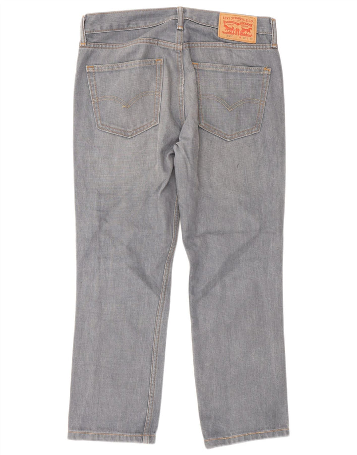 Levi's Herren 511 Tapered Slim Jeans W32 L30 Graue Baumwolle