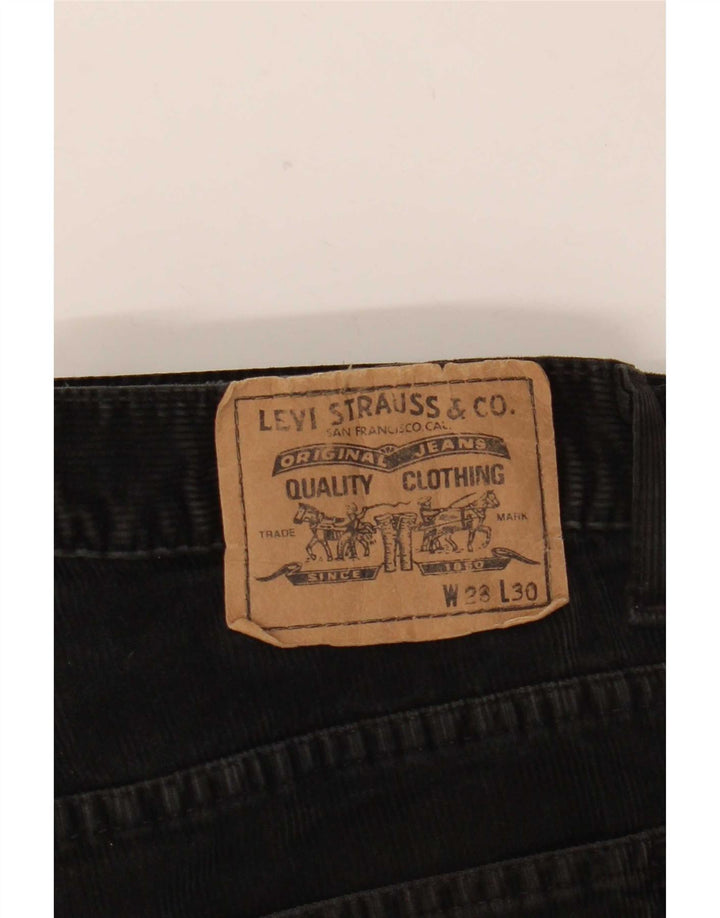 Levi's Damen Bootcut-Cordhose W28 L30 Schwarz Baumwolle