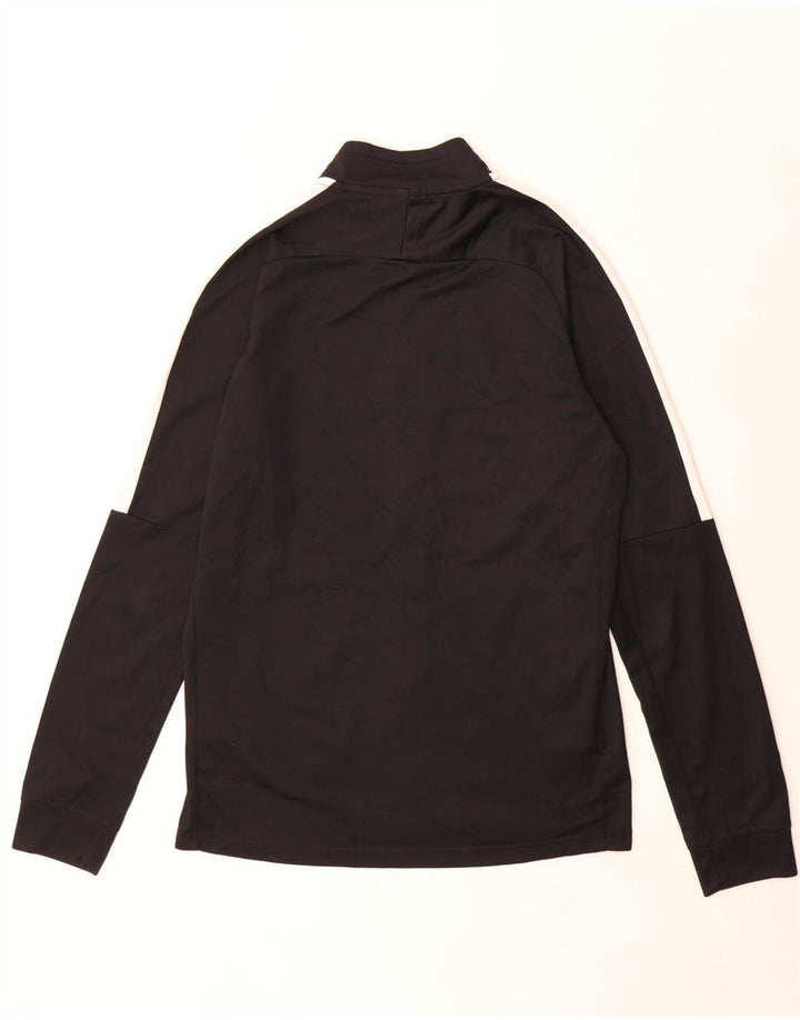 Nike Herren-Dri-Fit-Trainingsanzug-Top-Jacke, mittelschwarzes Farbblock-Polyester