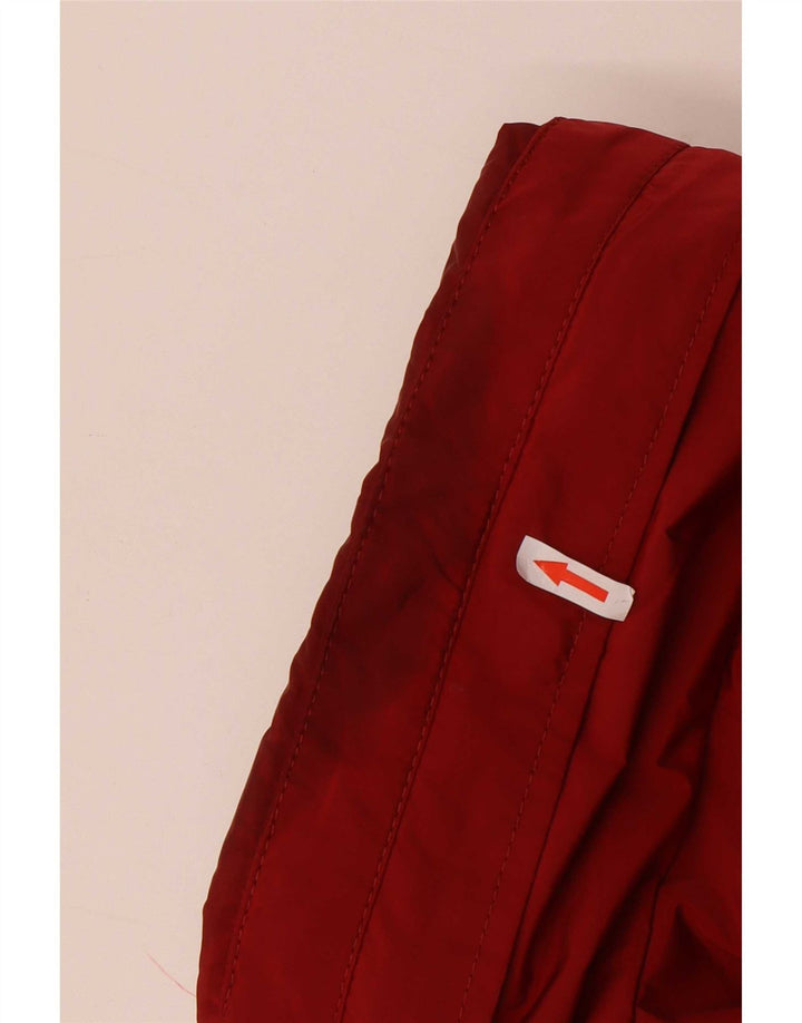 Zara Herren-Jacke mit Kapuze, gepolstert, UK 44 2XL, rotes Polyester
