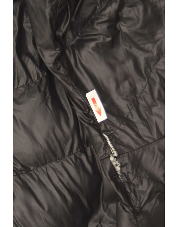 Barbour Wattierte Damenjacke mit Kapuze, UK 16, großes schwarzes Polyamid