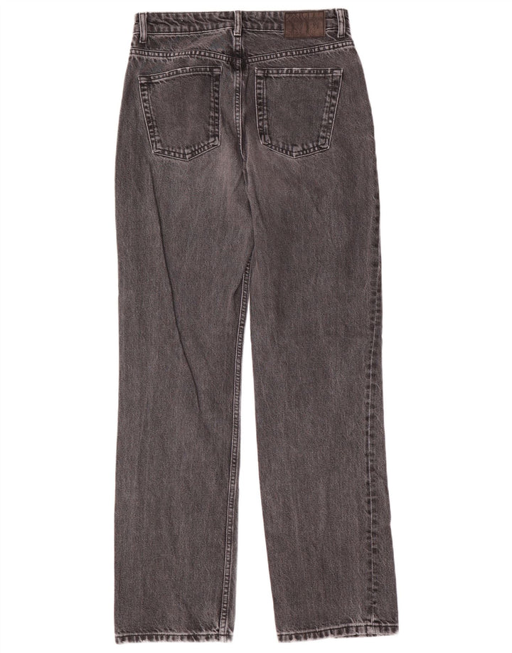 Zara Damen Straight Jeans EU 38 Small W28 L32 Grau