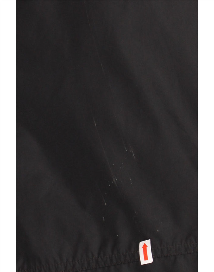 Adidas Herren Graphic Windbreaker Mantel UK 38/40 Medium Schwarz Polyamid