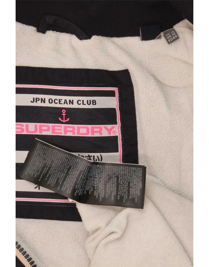 Superdry Damen Graphic Windjacke UK 16 Large Marineblau
