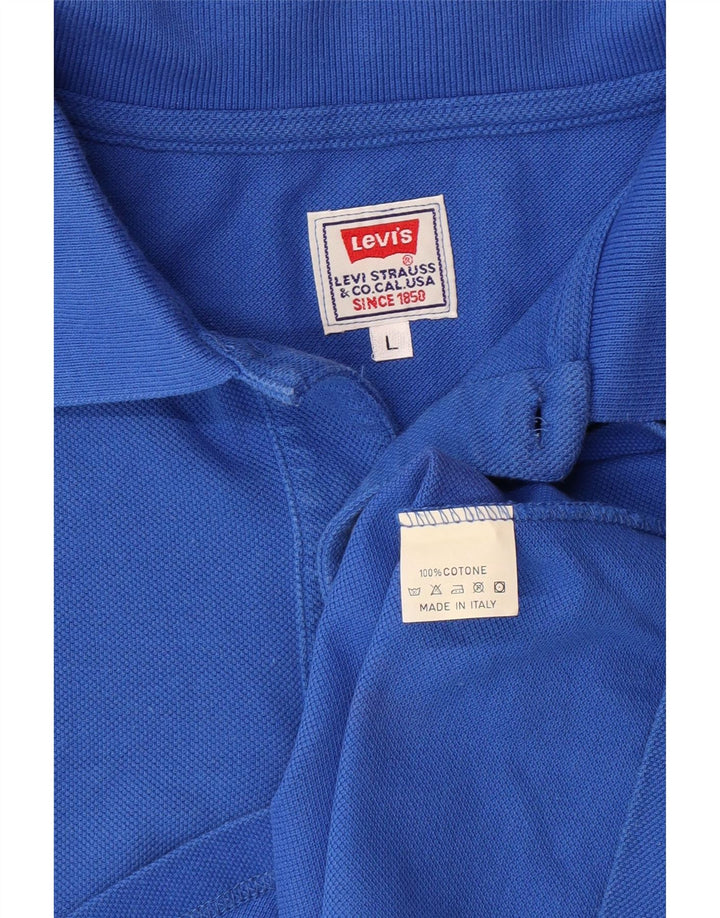 LEVI'S Herren-Poloshirt, große blaue Baumwolle