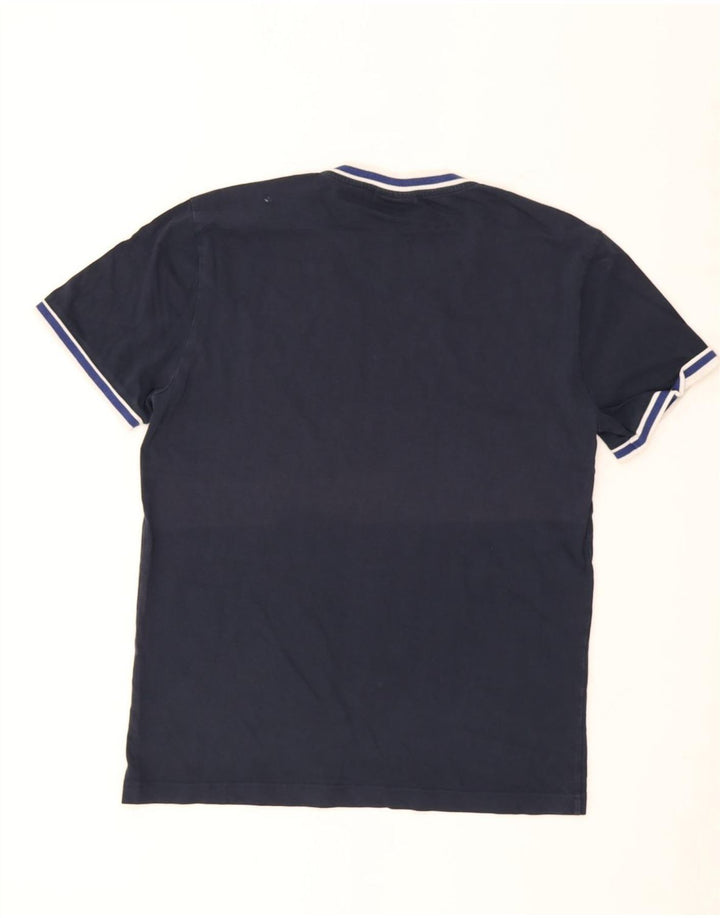 Calvin Klein Herren T-Shirt Top Large Marineblau gestreift