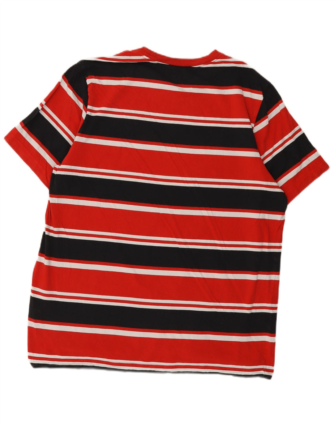Nike Herren T-Shirt Top XL rot gestreift aus Baumwolle