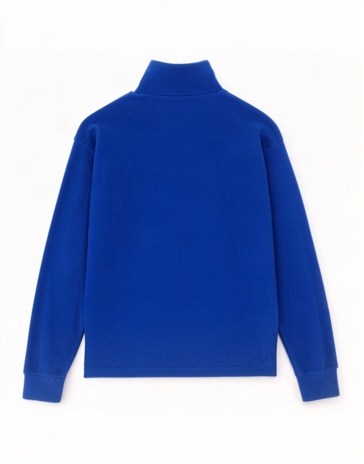 Fila Herren-Fleecepullover mit Reißverschluss am Hals, IT 52, großes blaues Polyester