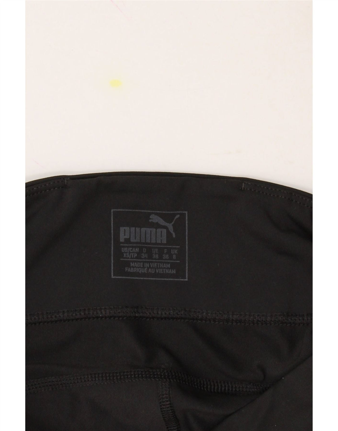 PUMA Womens Capri Leggings UK 8 Small  Black Polyester Vintage Puma and Second-Hand Puma from Messina Hembry 