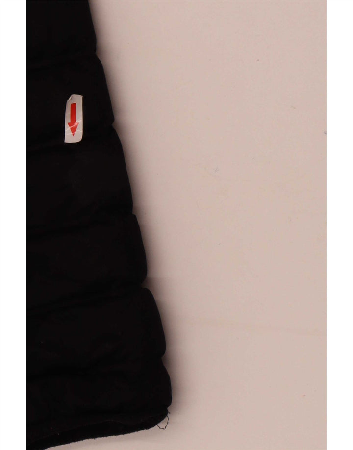 Superdry Wattierte Damenjacke mit Kapuze, UK 12, Mittelschwarz, Polyester