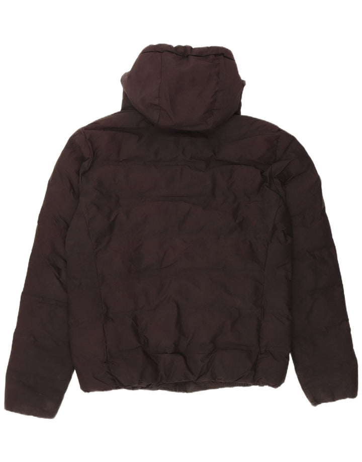 Superdry Herren-Jacke mit Kapuze, gepolstert, UK 40, Größe L, Schwarz, Polyester