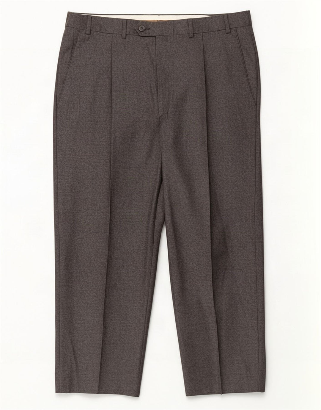 Marks & Spencer Herren-Crop-Anzughose W36 L24 Graue Wolle